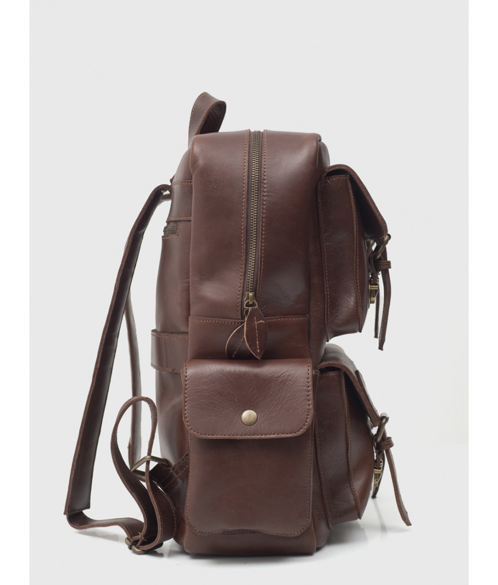 Dulles Crazy Horse Leather Laptop Backpack | Alaskan Leather Company